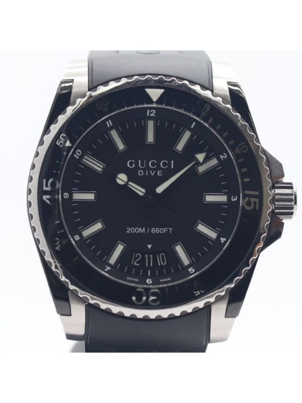 Gucci Dive 136.2 Date Black Dial Watch